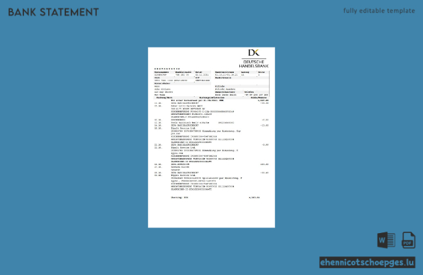 Germany Deutsche Handelbank sample preview